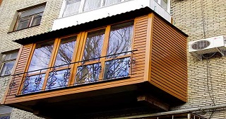 Внешняя отделка балкона Горно-Алтайск цена от 1021 руб. м/2.